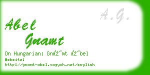 abel gnamt business card